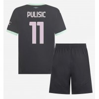 AC Milan Christian Pulisic #11 Rezervni Dres za djecu 2024-25 Kratak Rukav (+ Kratke hlače)